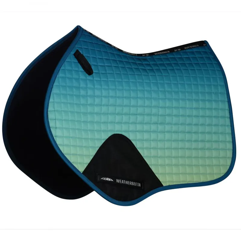 Weatherbeeta Prime Ombre Jump Shaped Saddle Pad in Oceans Reef
